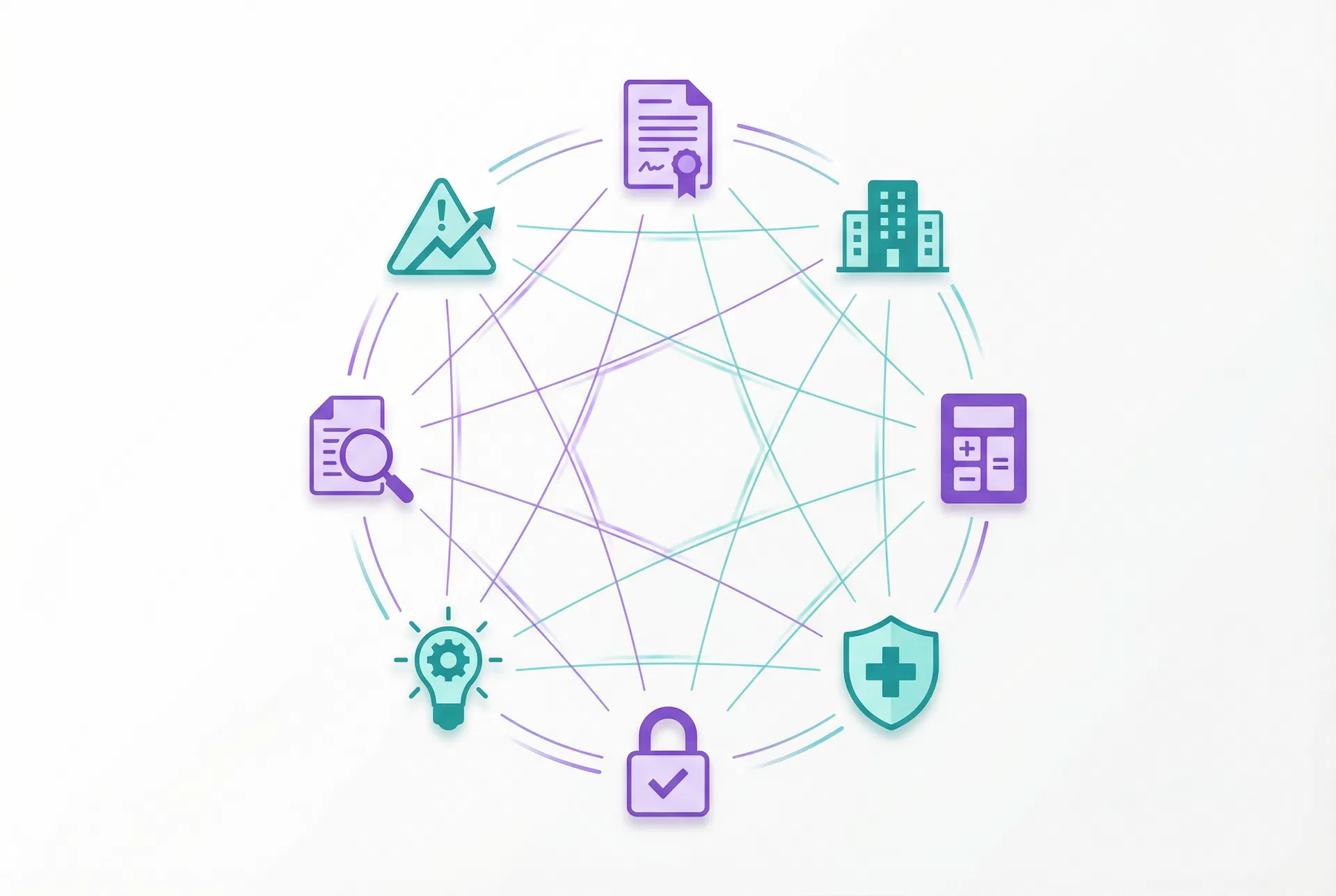 Rede de agentes jurídicos interconectados