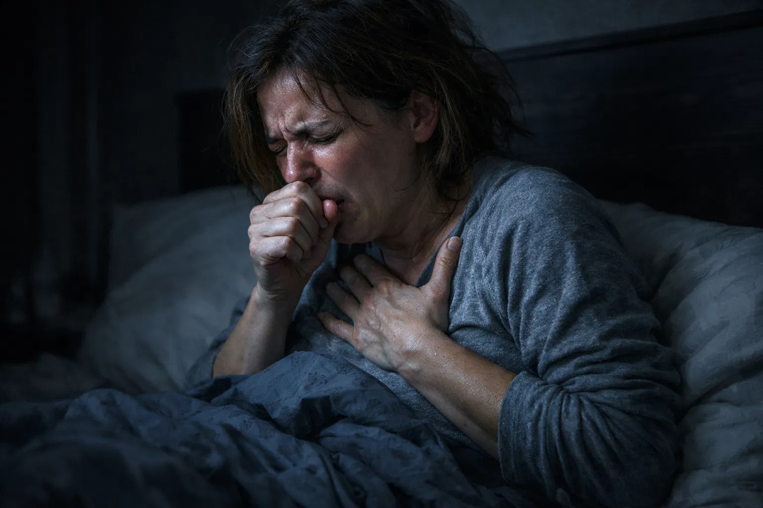Sleepless nights from severe coughing