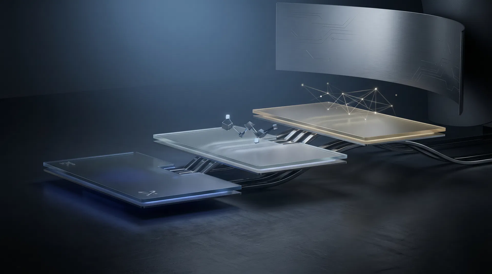 Visual premium de comparação de cenários