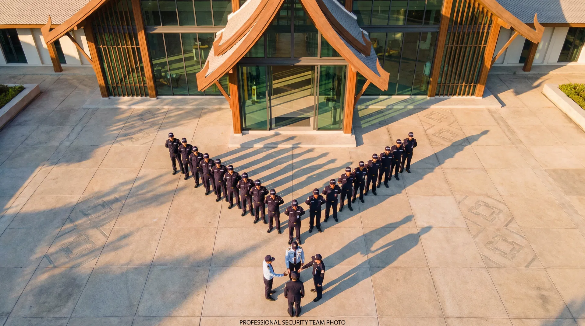 Professional security team