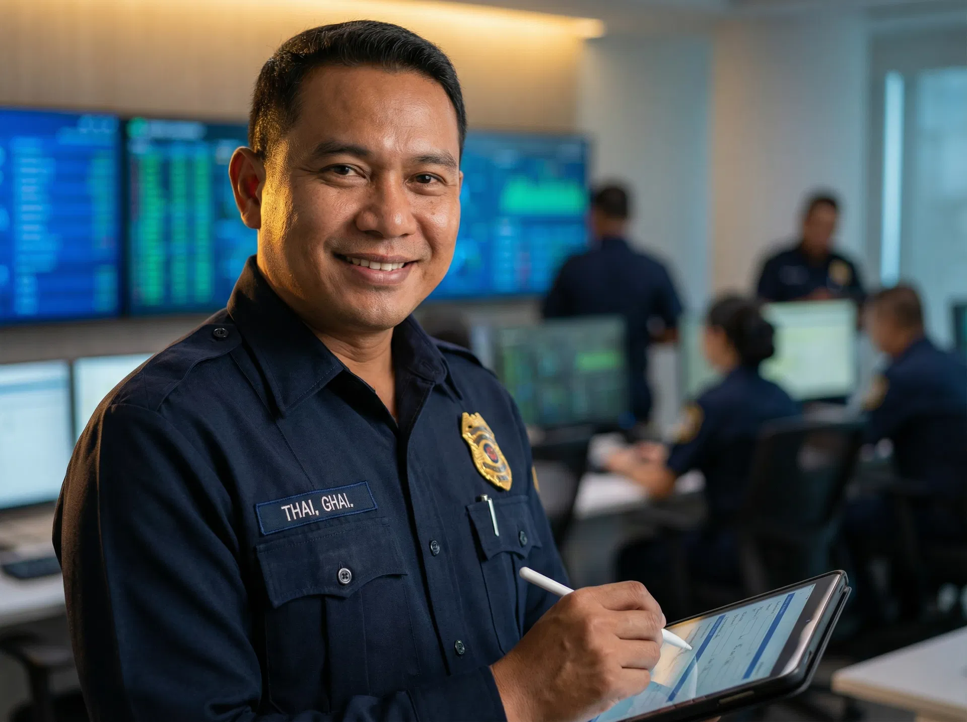 Security guard applying