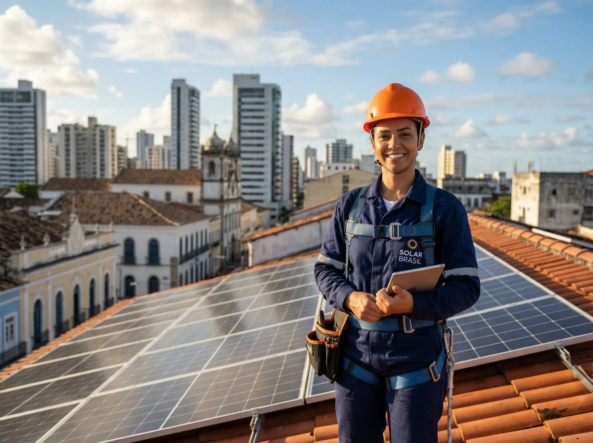 Profissional de energia solar
