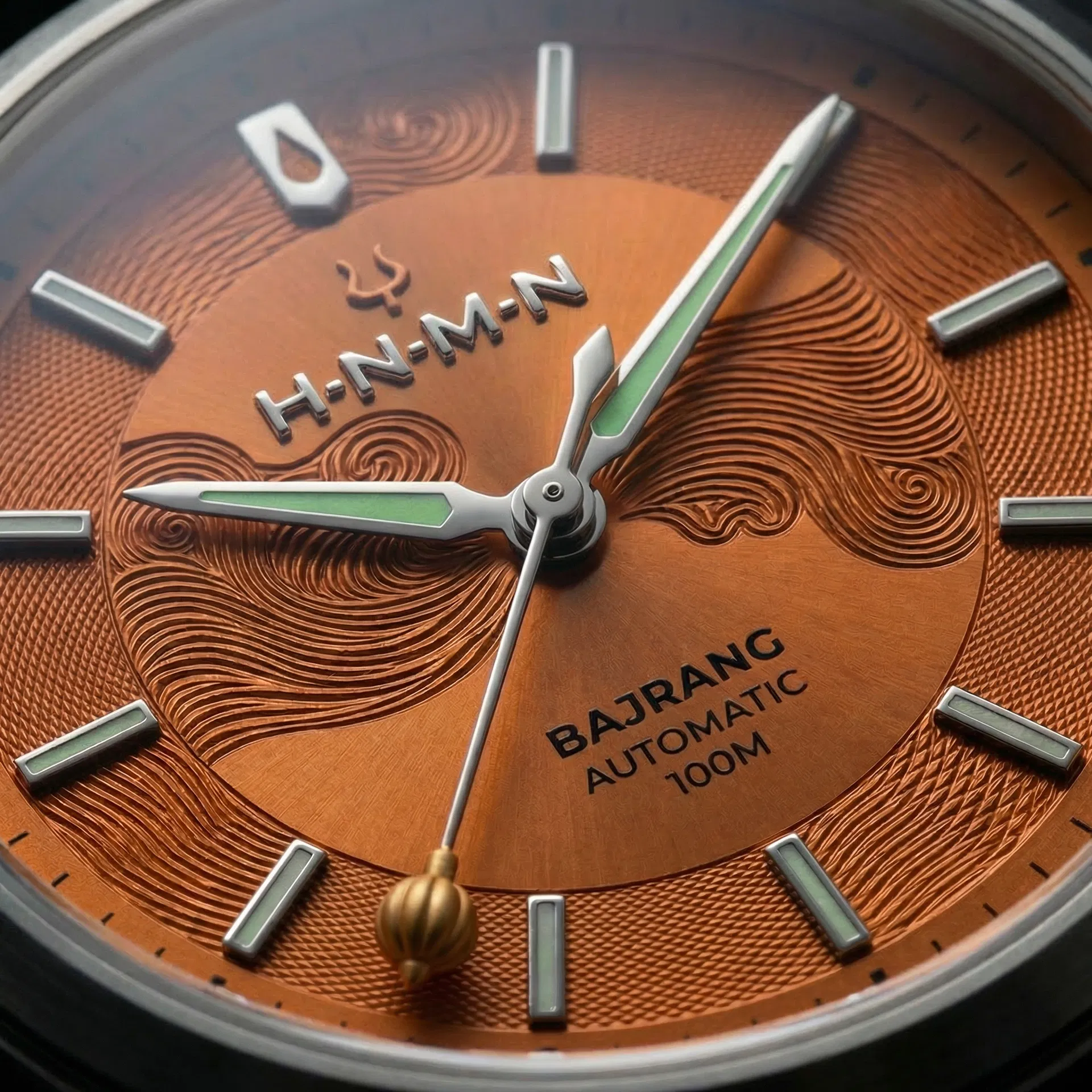 Bajrang Saffron dial macro