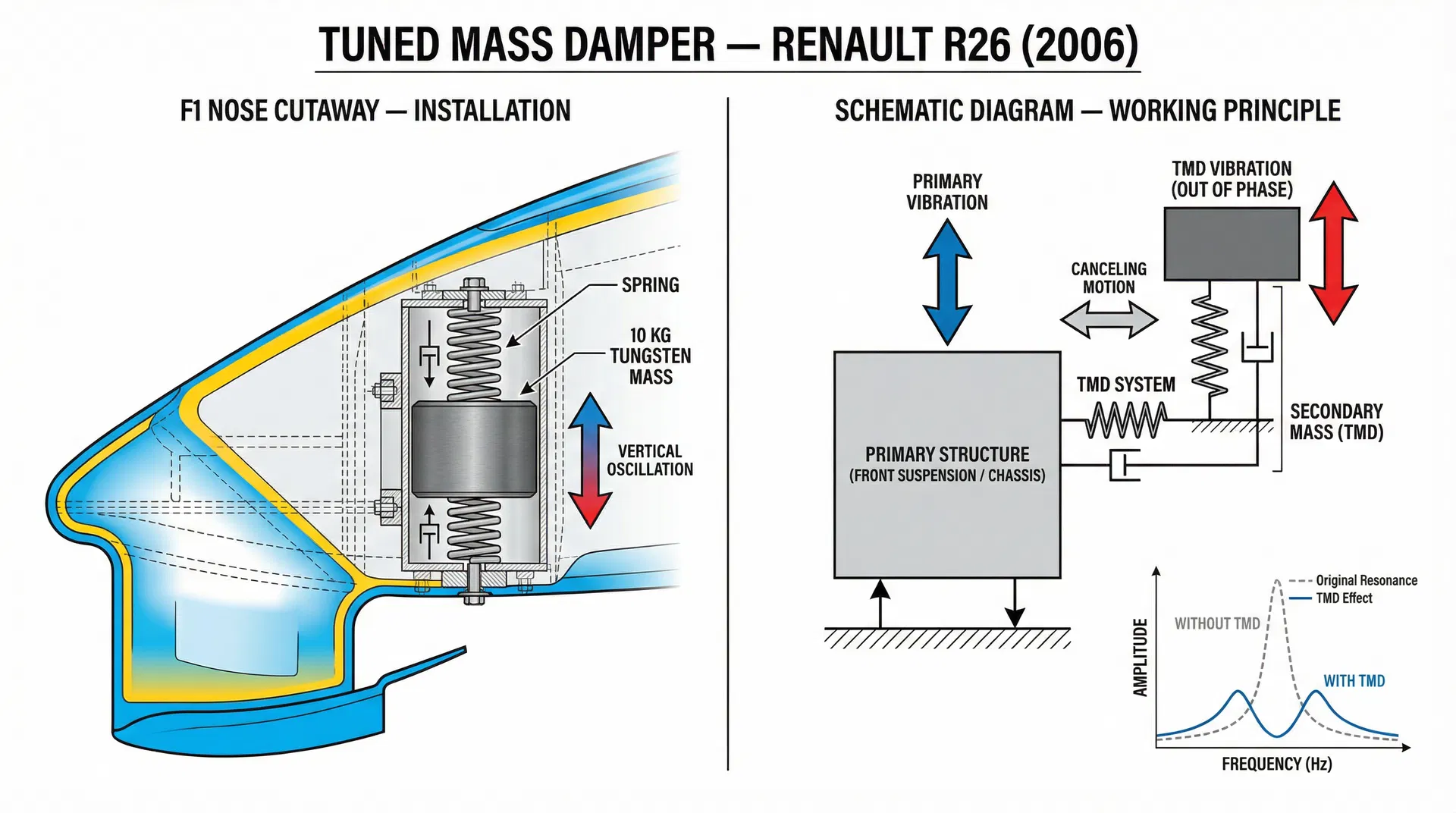 Tuned Mass Damper  -  Renault R26 (2006)