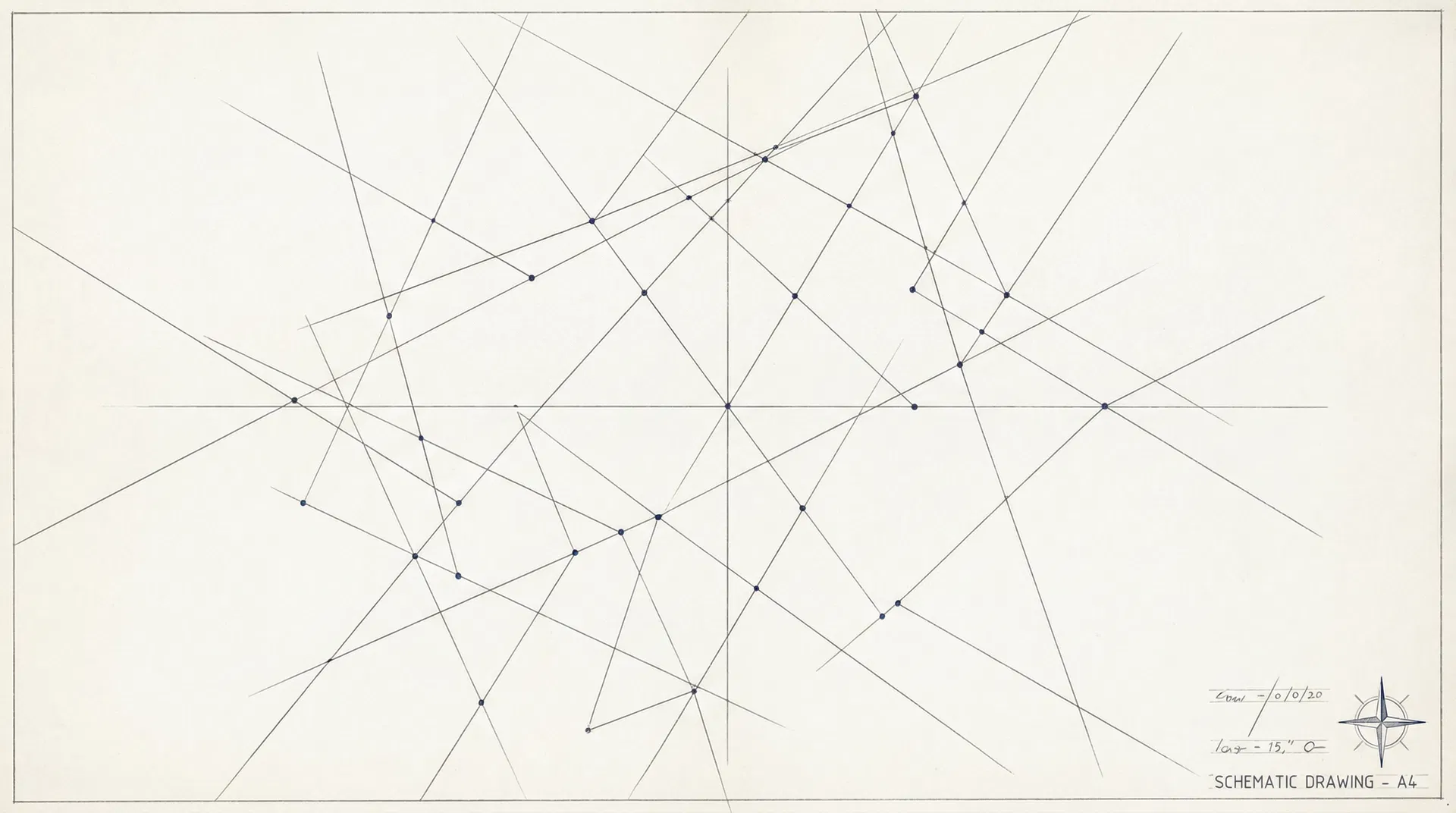 Padrão de grid abstrato representando a estrutura de dados da Blue Labs