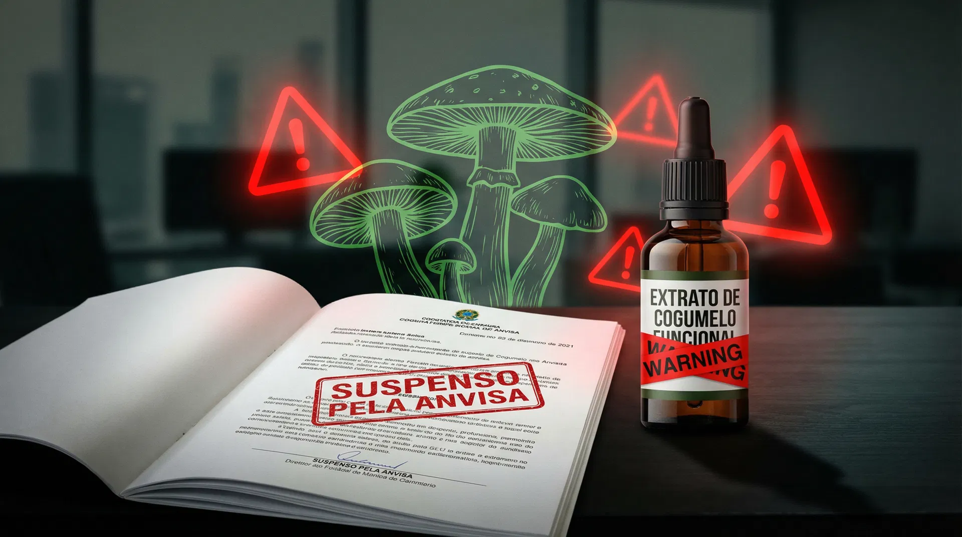 Anvisa proíbe venda de cogumelos funcionais em gotas