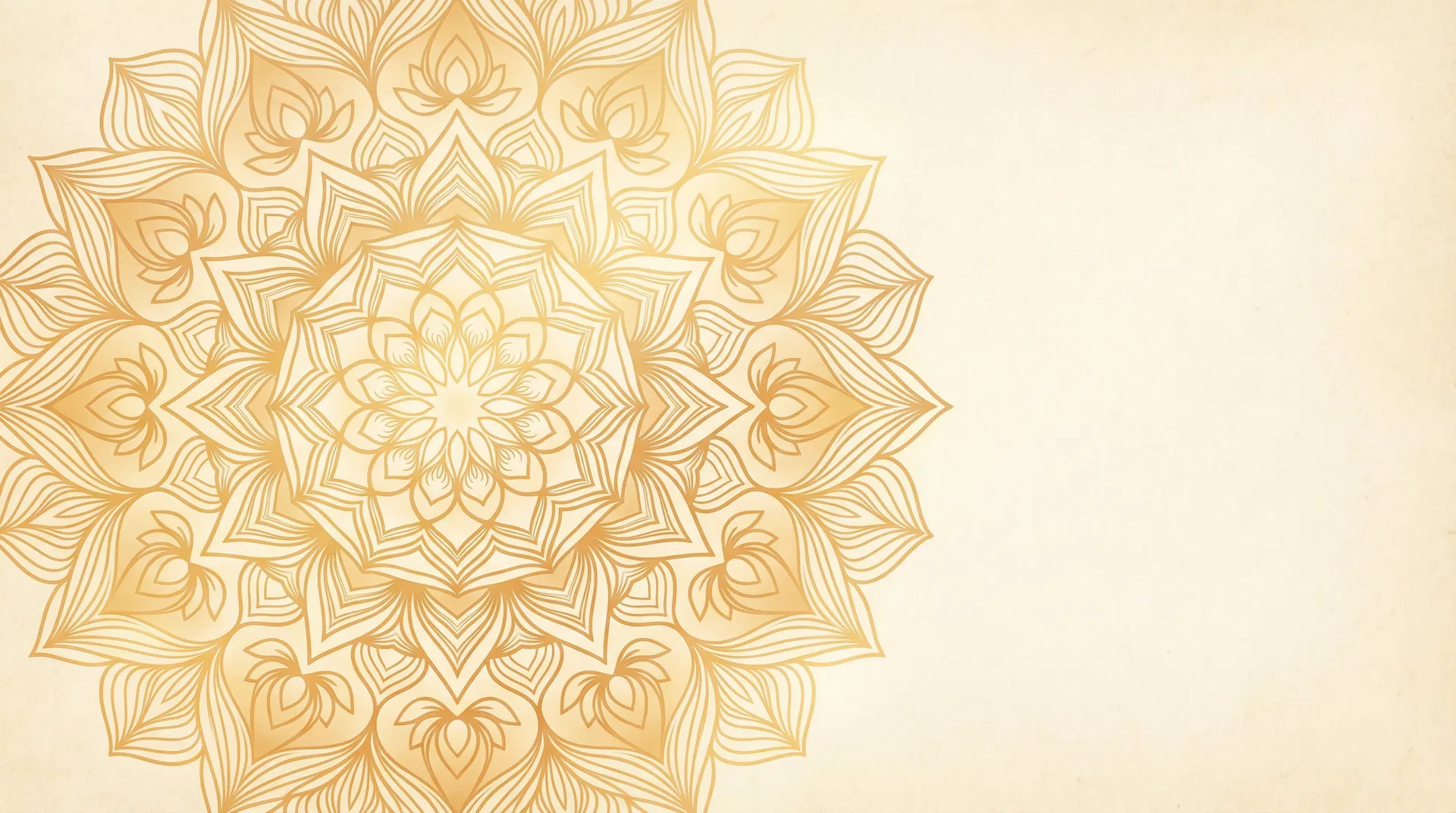 Mandala dourada decorativa
