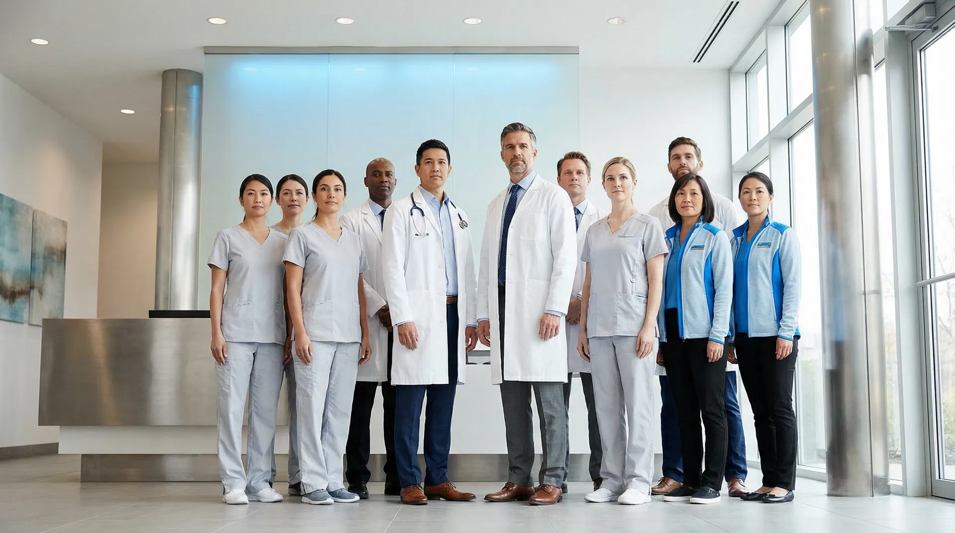 Healthcare professionals collaborating