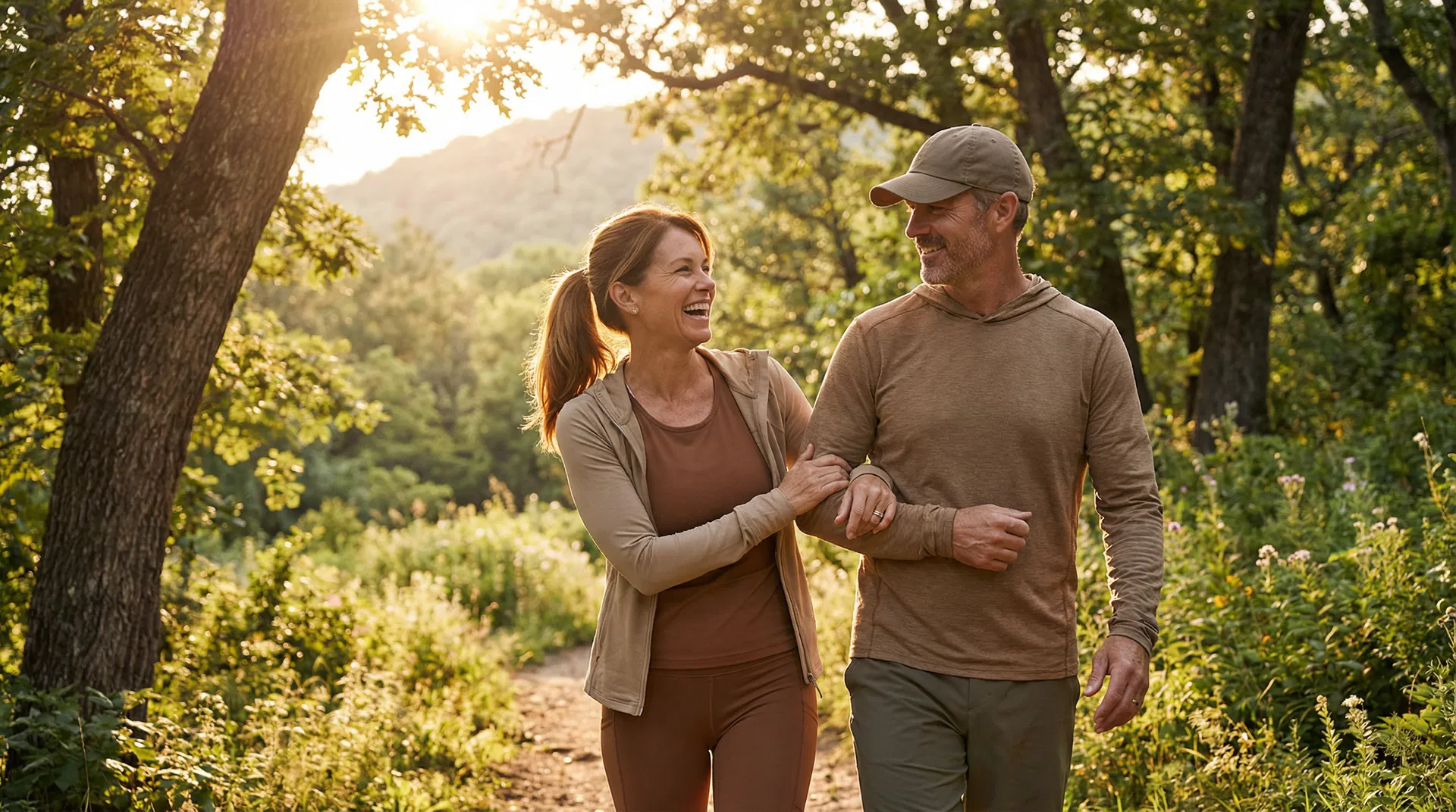 Active, healthy couple enjoying life outdoors