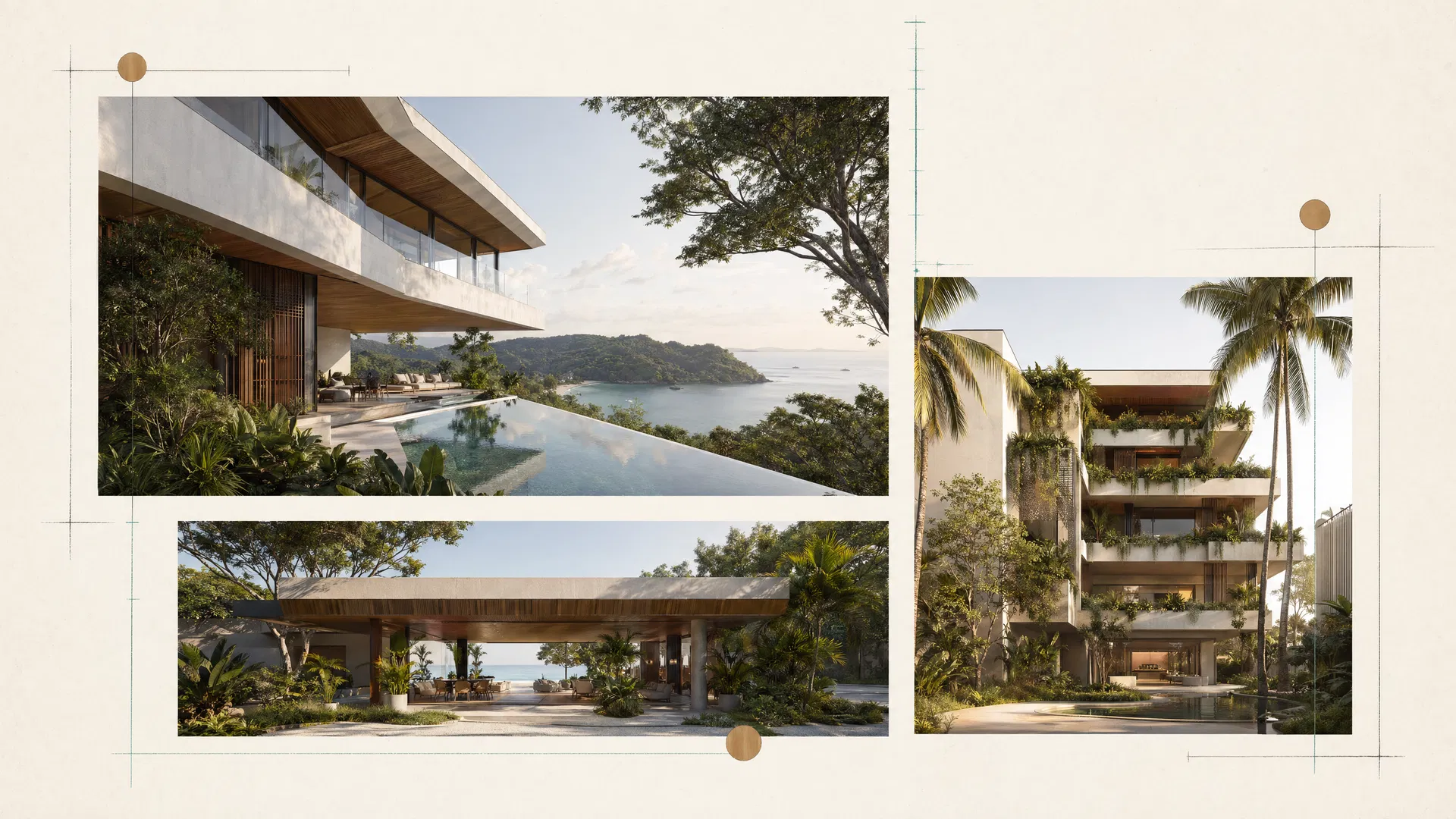 Architectural portfolio collage