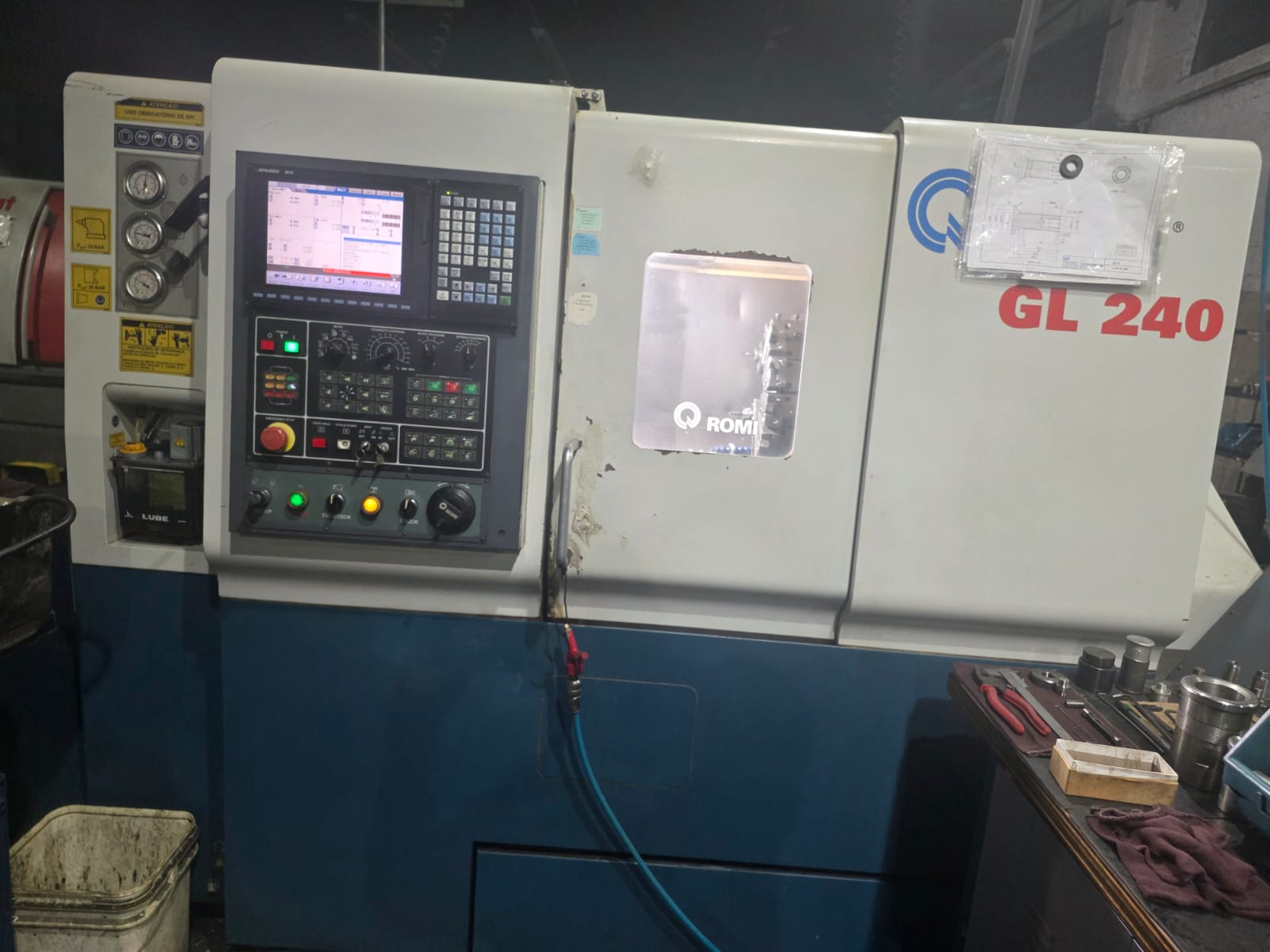 ROMI GL 240 — Torno CNC Usado