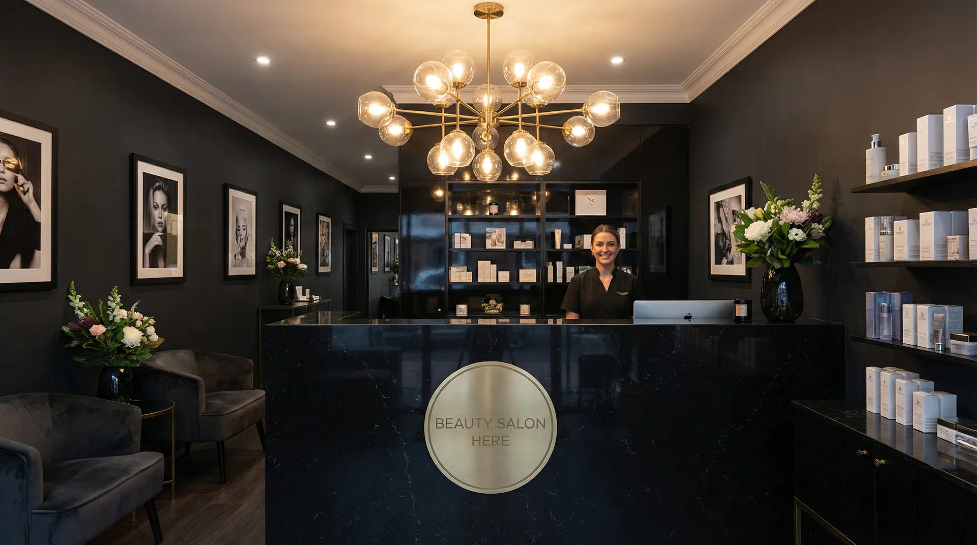 CR Beauty Lounge Reception