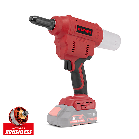 RIVETEUSE 18V RG 6.4 2X5AH - Produit outillage électroportatif professionnel LAM'ECA