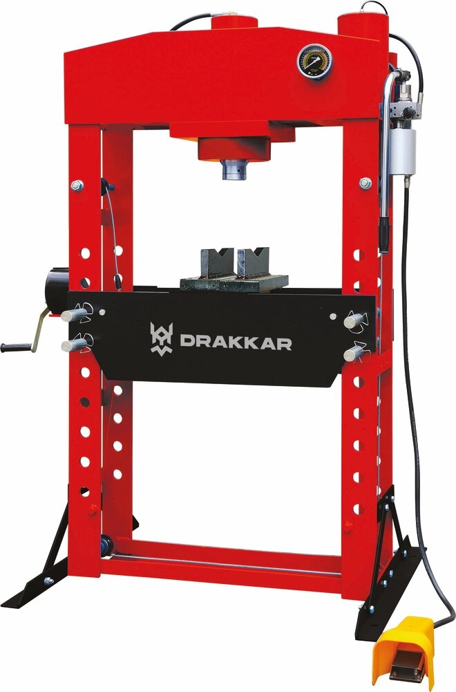 PRESSE D ATELIER MANUELLE ET PNEUMATIQUE 75T BATI SOUDE - Produit équipements d'ateliers professionnel LAM'ECA