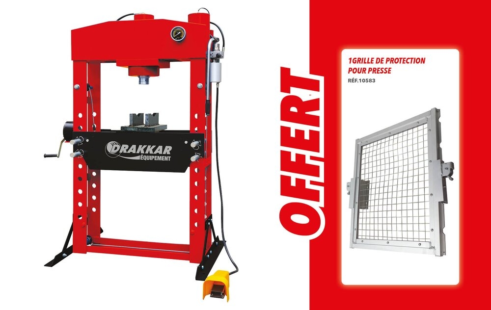 PRESSE D ATELIER MANUELLE ET PNEUMATIQUE 75T BATI SOUDE - Vignette 2