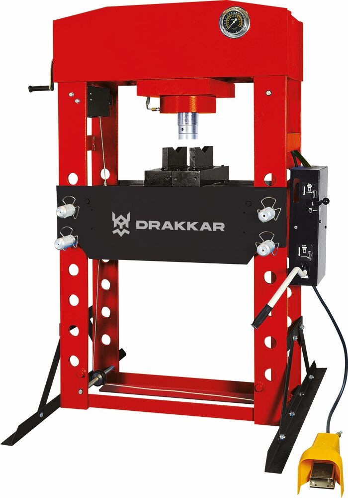 PRESSE D ATELIER MANUELLE ET PNEUMATIQUE 100T BATI SOUDE - Vignette 2