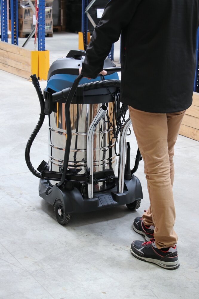 ASPIRATEUR EAU ET POUSSIERES 80L 230V 3600W CUVE INOX BASCULANTE 3 MOTEURS FLEXI - Vignette 2