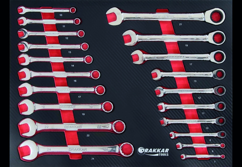 SERVANTE 7 TIROIRS 176 OUTILS FINITION CARBONE - Vignette 4