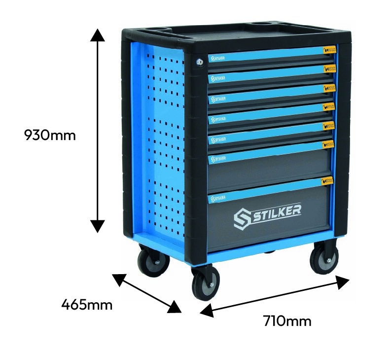 SERVANTE D'ATELIER 7 TIROIS 147 OUTILS - MODULES MOUSSE - Vignette 5
