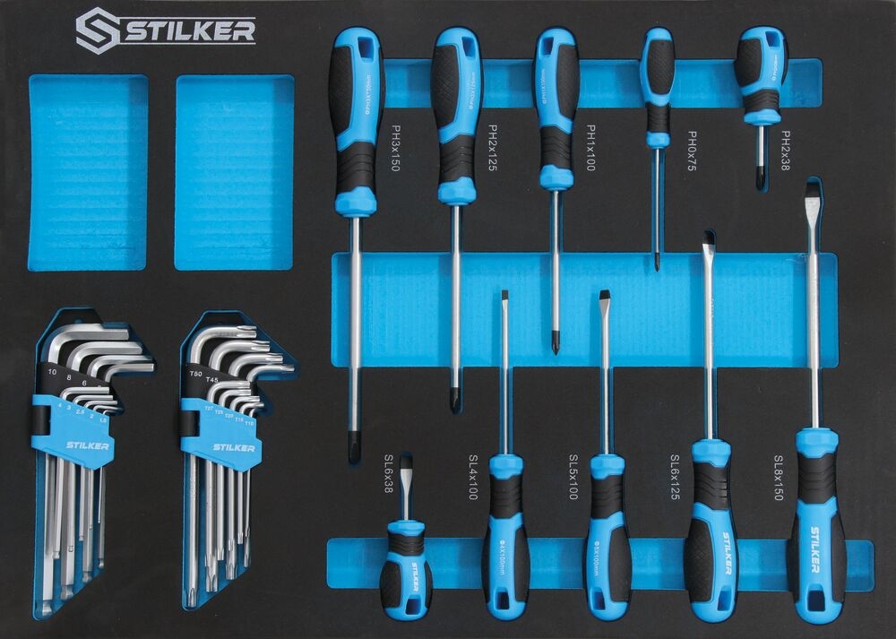 SERVANTE D'ATELIER 7 TIROIS 147 OUTILS - MODULES MOUSSE - Vignette 6