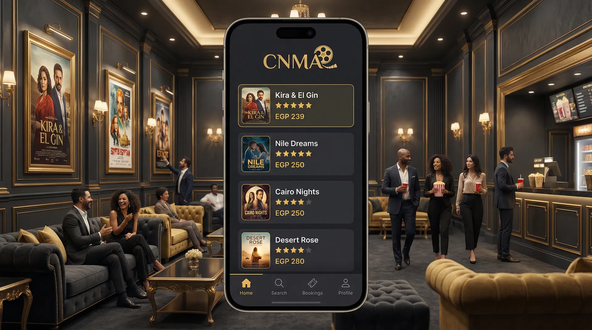 CNMA - Egyptian Cinema Booking App