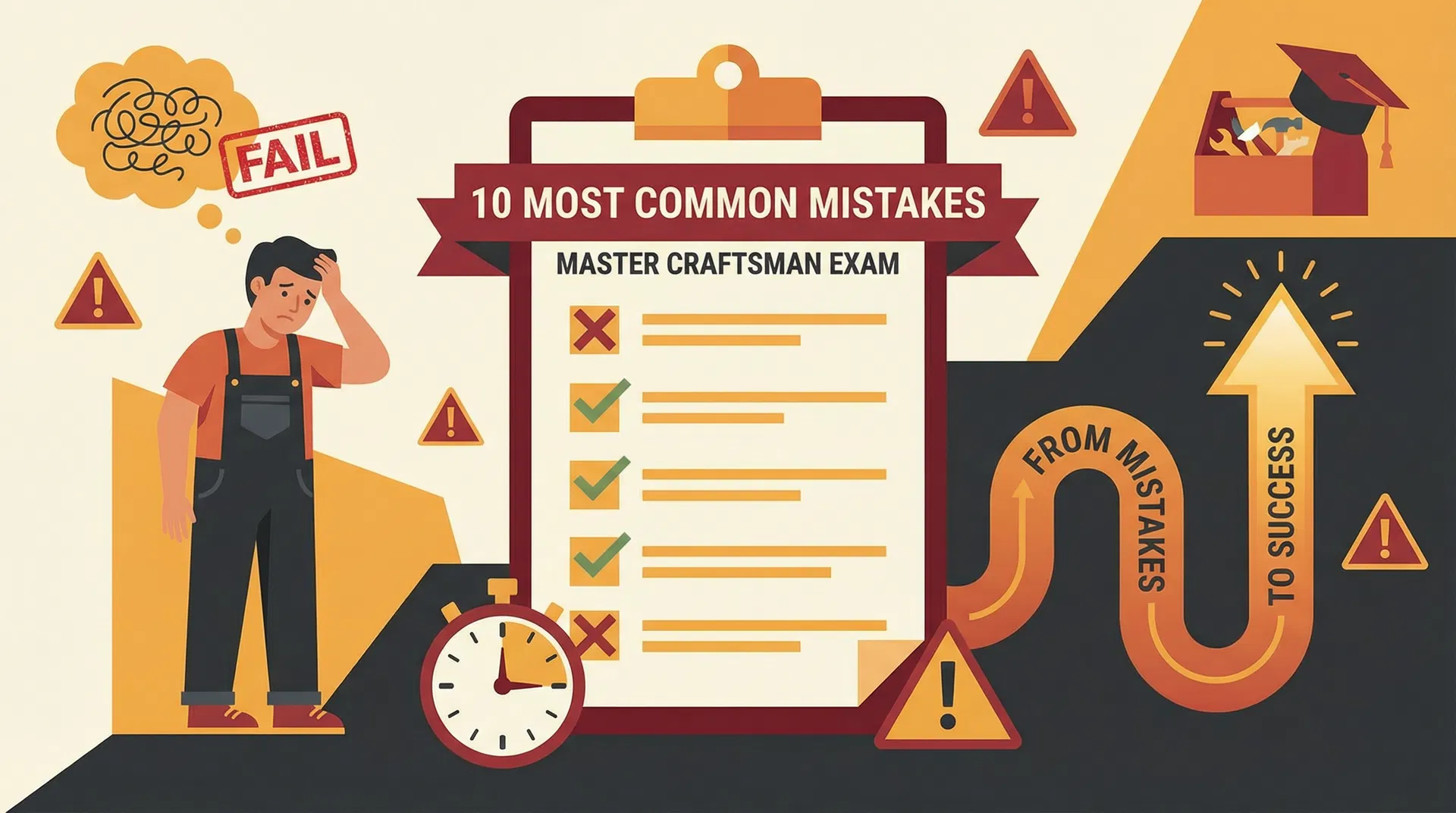 Die 10 häufigsten Fehler bei der Meisterprüfung und wie du sie vermeidest