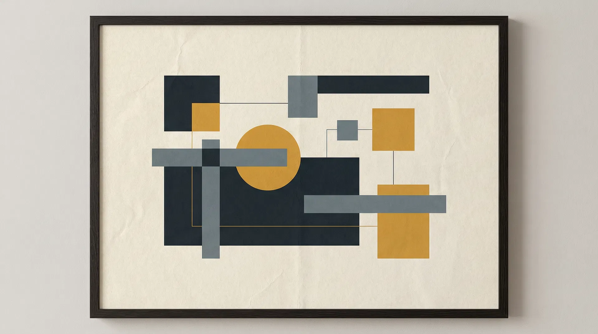 Bauhaus geometric composition