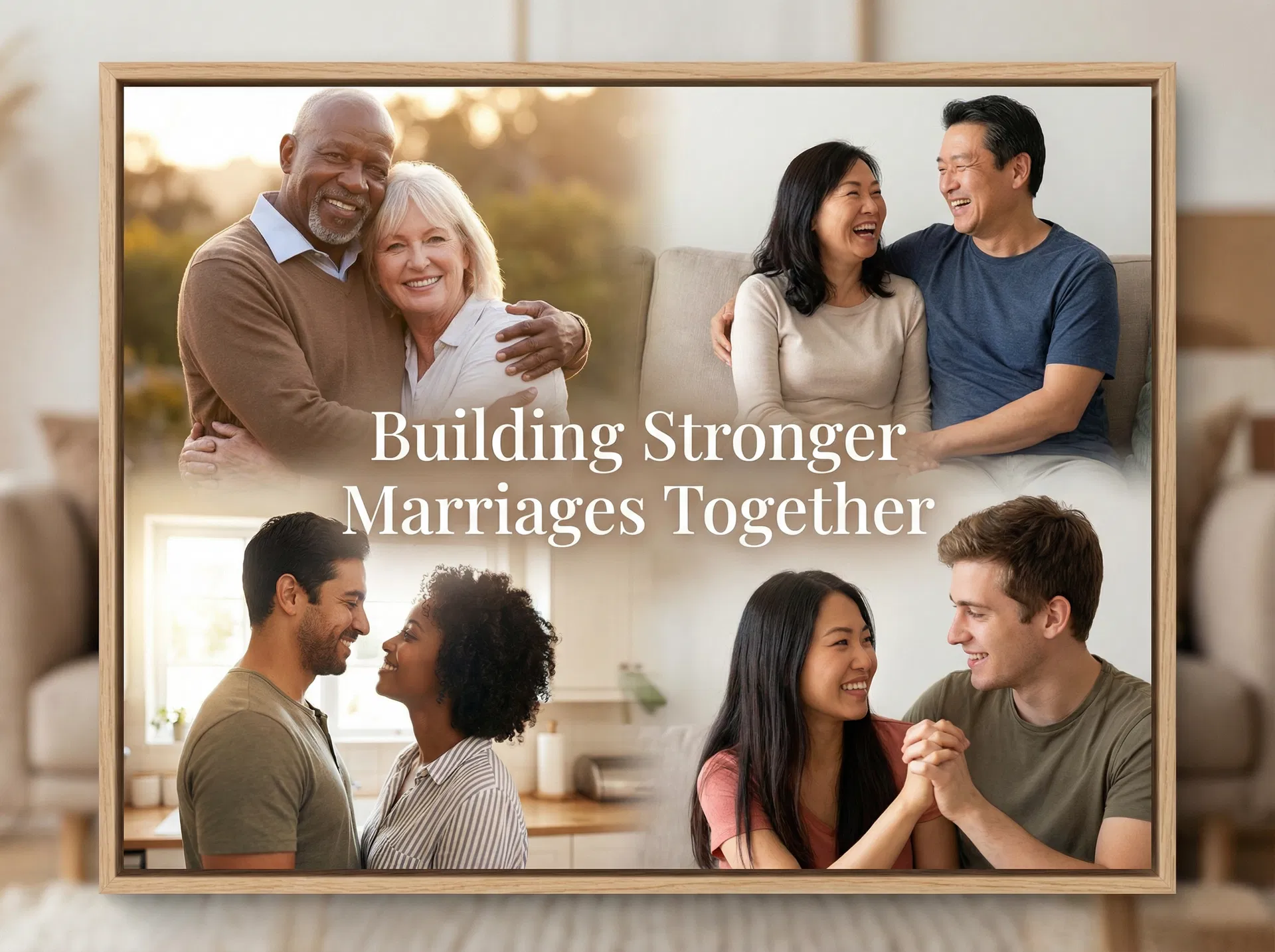 Happy couples collage