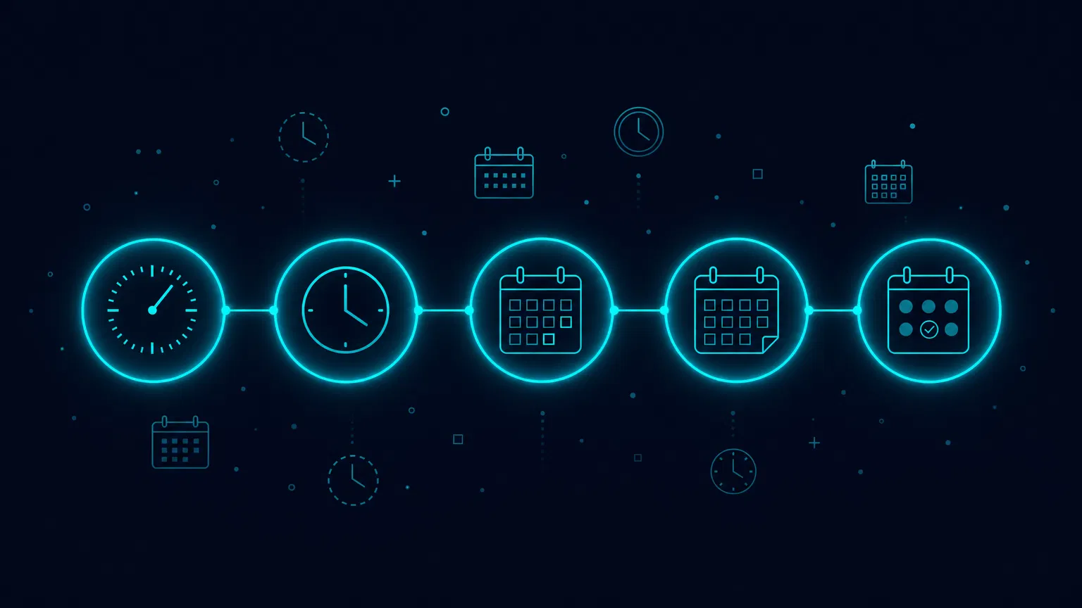 Visual diagram showing the five fields of a cron expression: minute, hour, day of month, month, and day of week