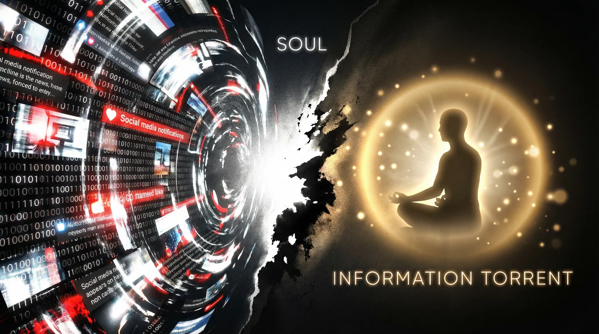 L'âme face au torrent d'informations