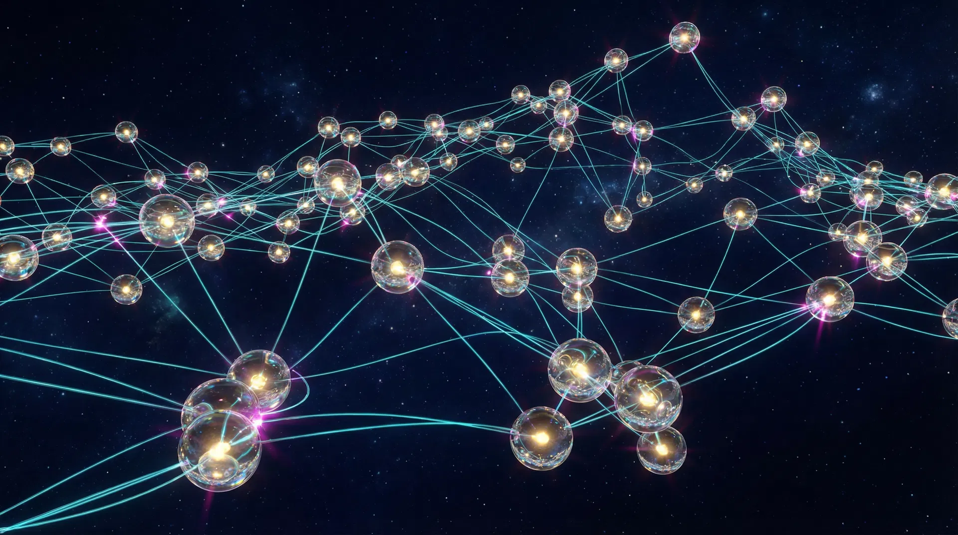 Réseau blockchain décentralisé — nœuds interconnectés
