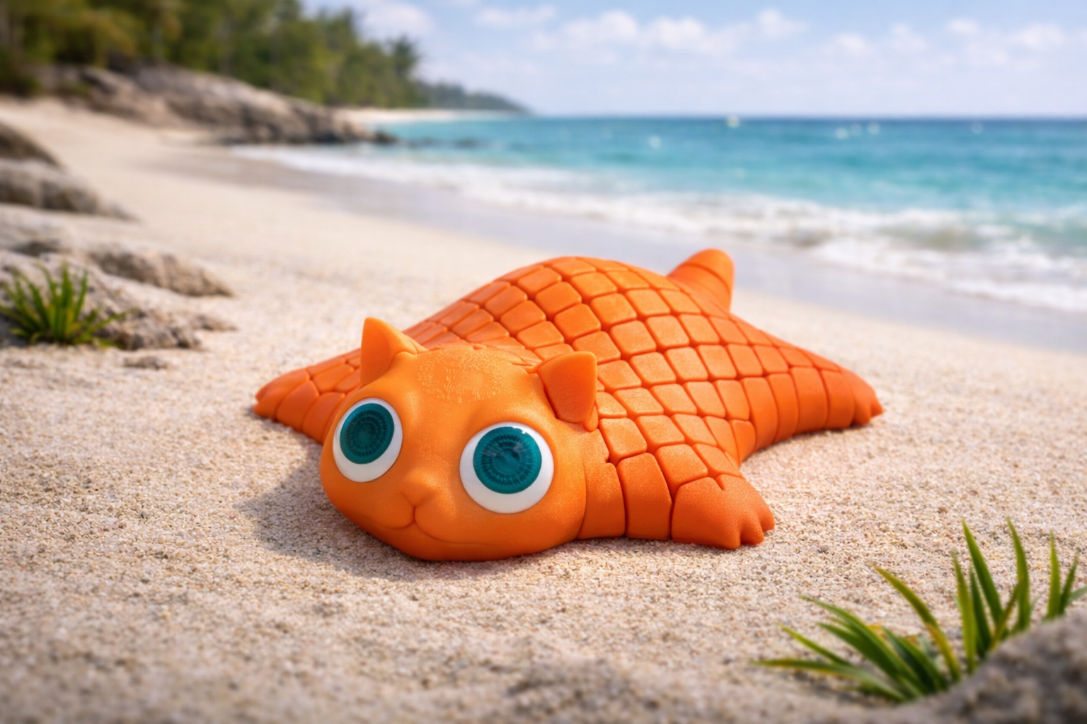 Cute Wiggly Cat – Articulated 3D Print