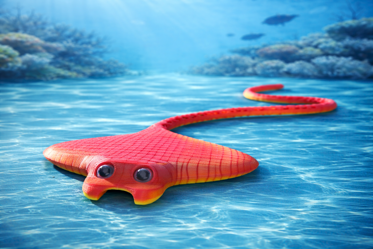 Flexi Stingray – Articulated 3D Printed Toy