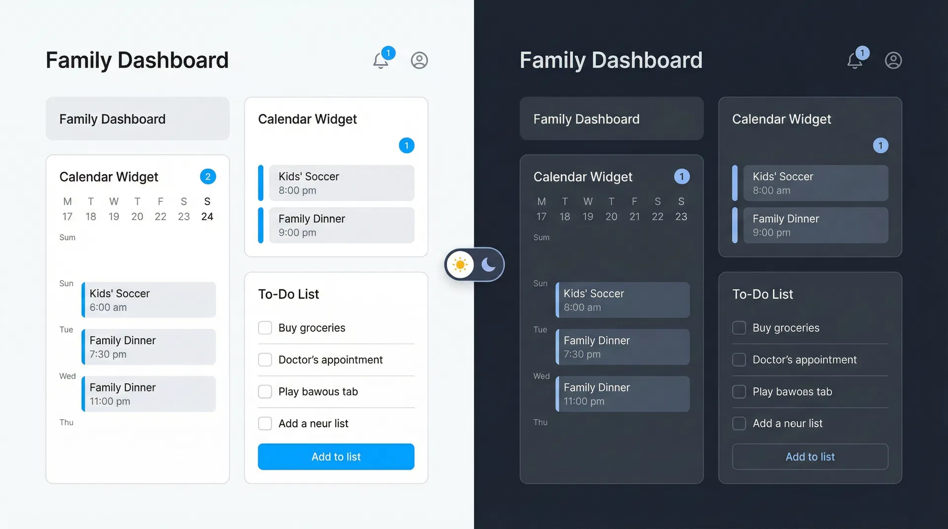 Dark Mode Comparison