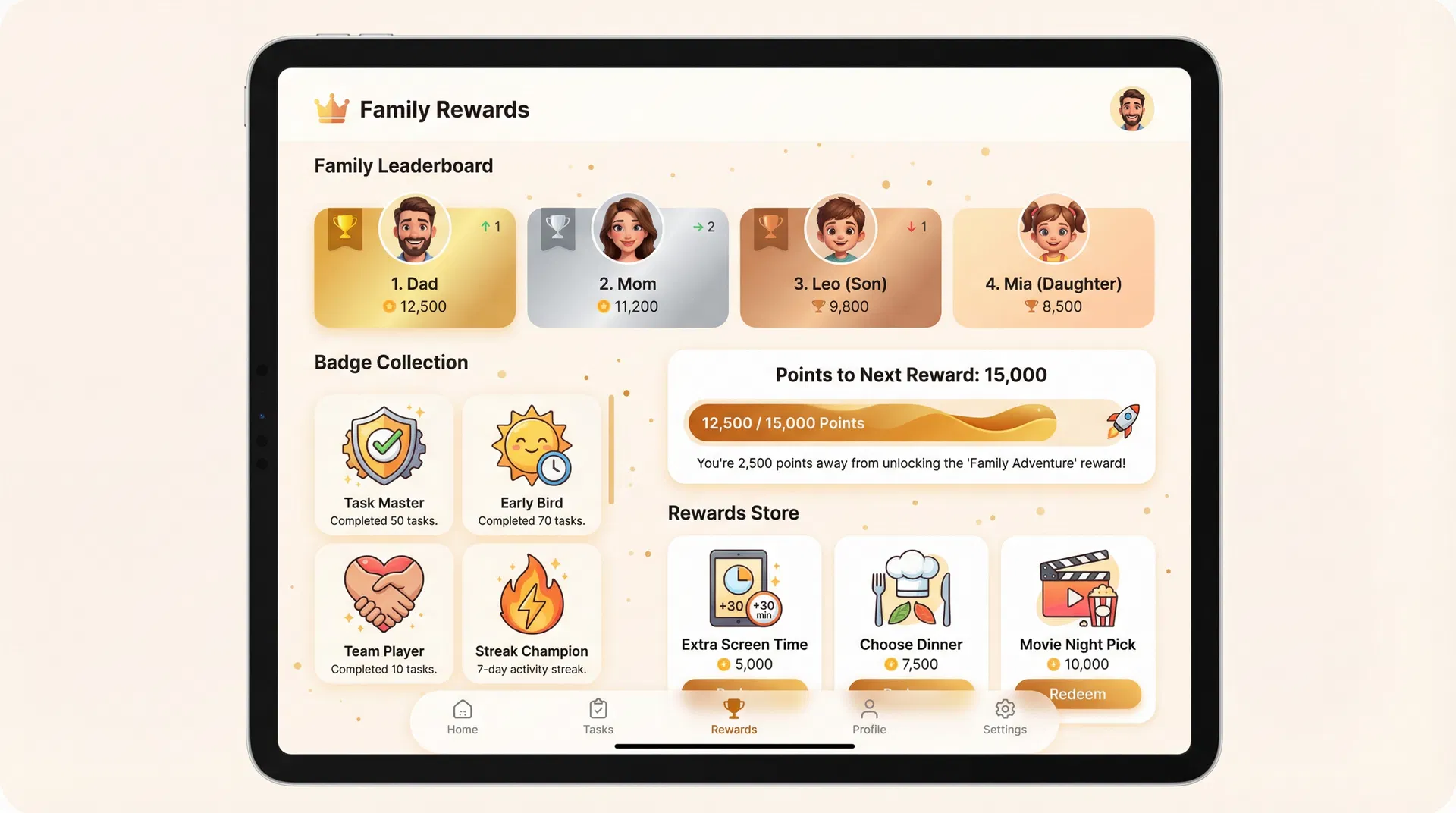 Rewards & Gamification Dashboard