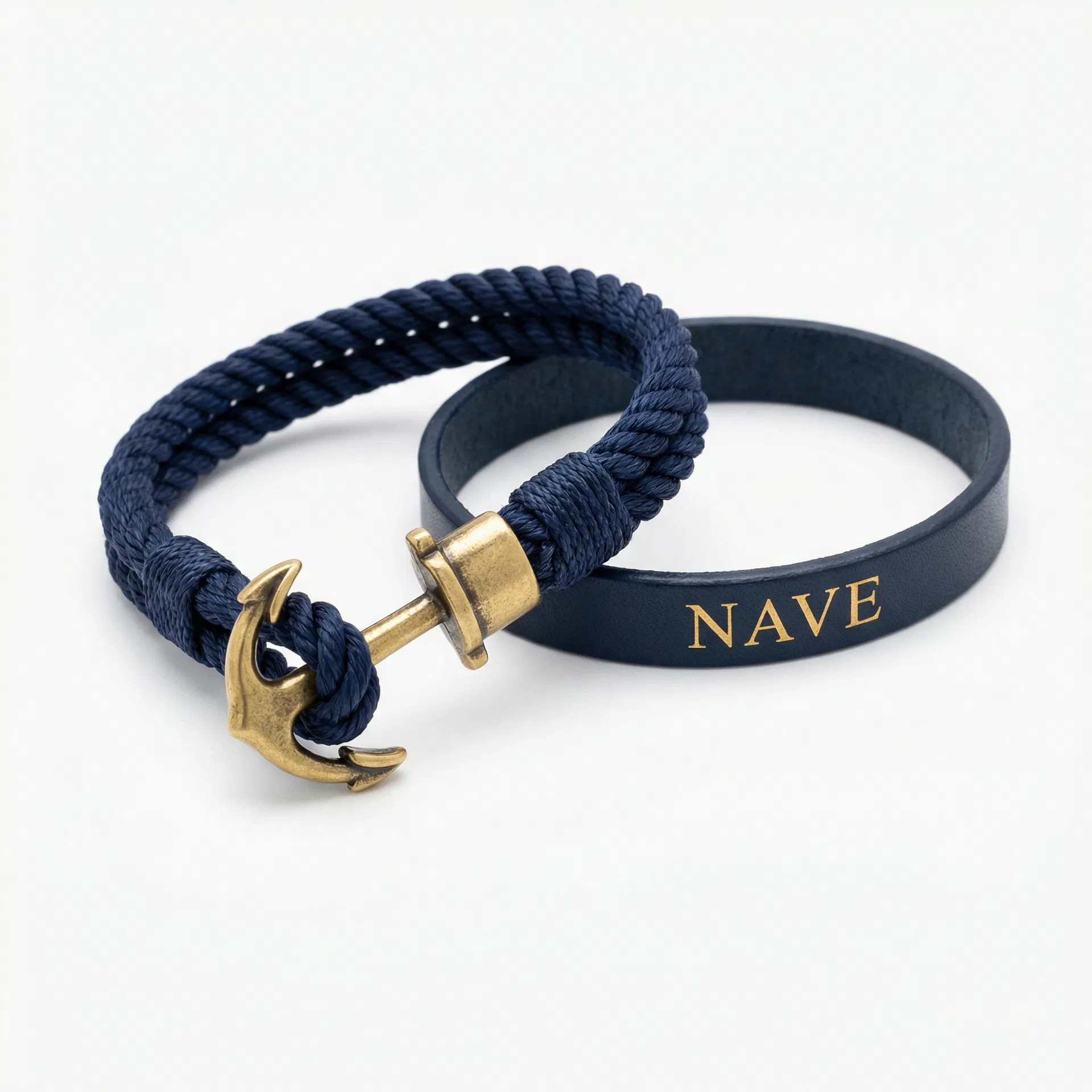 Bracelete Âncora — Azul Marinho