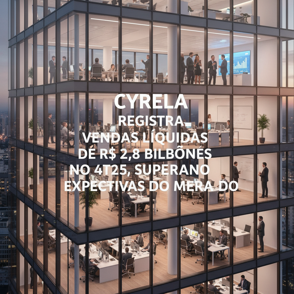 Cyrela Registra Vendas Líquidas de R$ 2,8 Bilhões no 4T25, Superando Expectativas do Mercado