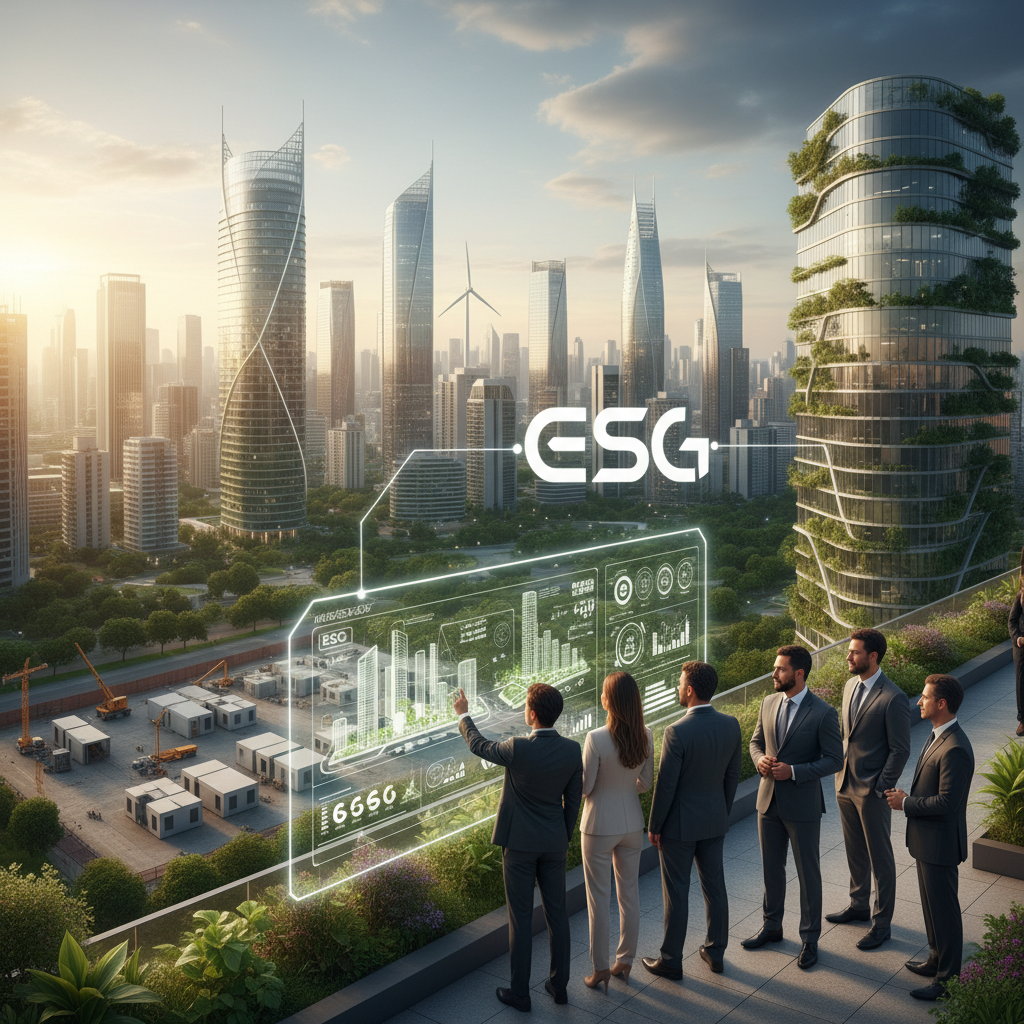 Imagem ilustrativa: Incorporadoras Brasileiras em 2026: Foco em ESG e Novas Tecnologias de Construção