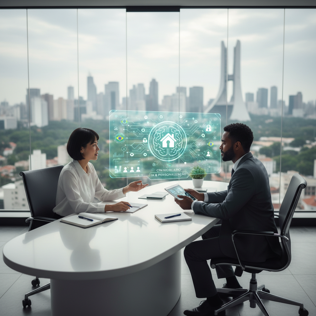 Imagem ilustrativa: CRMs Imobiliários em 2026: Inteligência Artificial e Personalização Redefinem a Experiência do Cliente