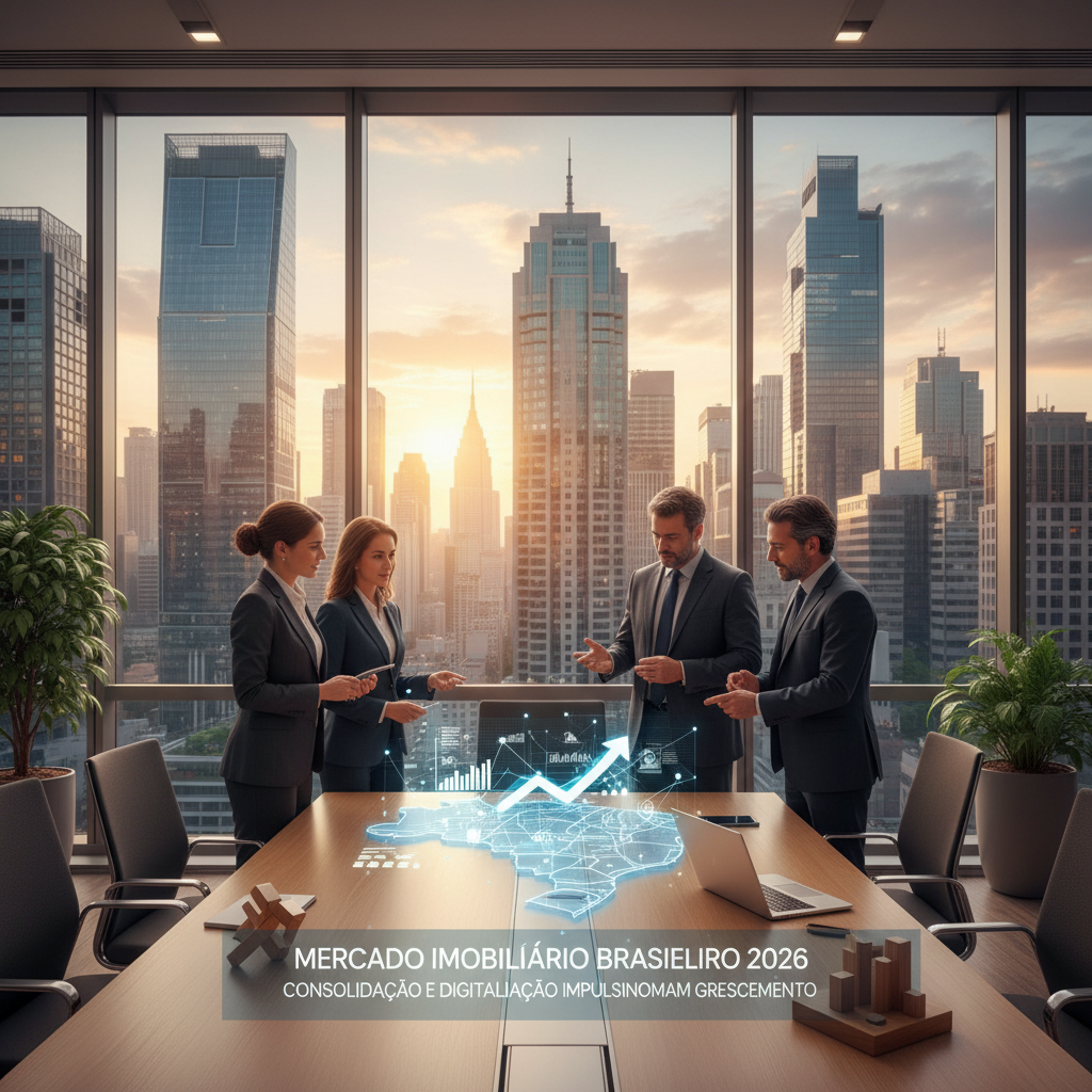 Imagem ilustrativa: Mercado Imobiliário Brasileiro em 2026: Consolidação e Digitalização Impulsionam Crescimento