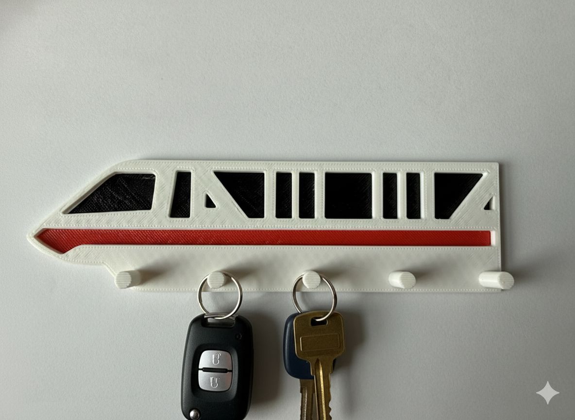 Monorail Key Holder