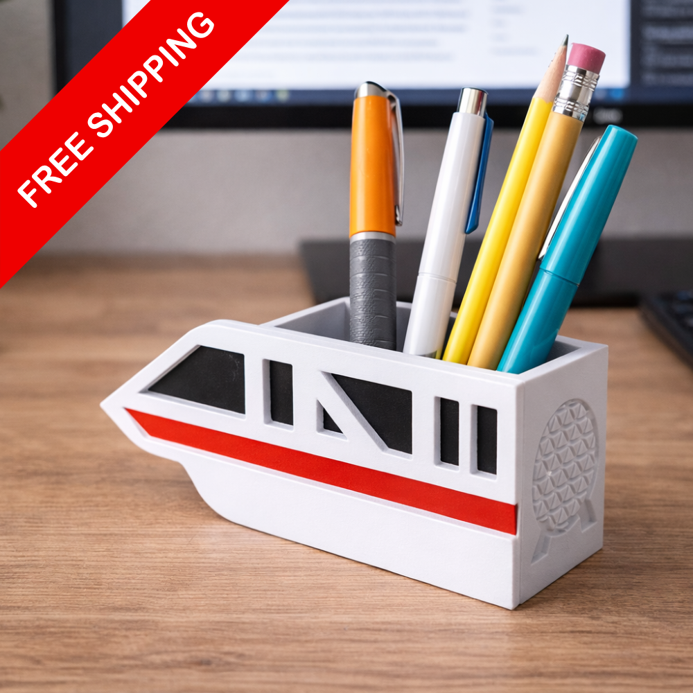 Monorail Pencil Holder