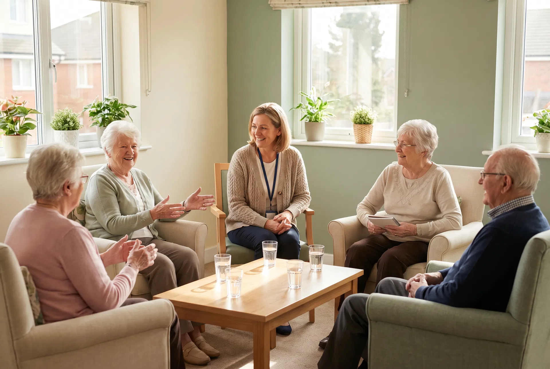 BrenX Wellness group session with seniors