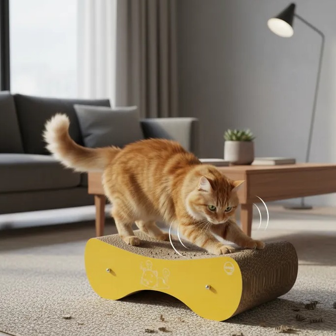 Arranhador Patrick - Amarelo