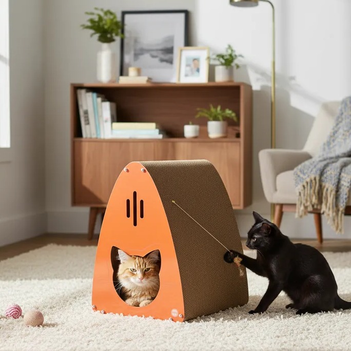 Arranhador Gatedral - Laranja