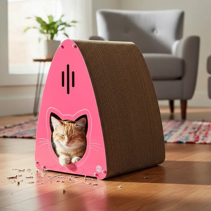 Arranhador Gatedral - Rosa