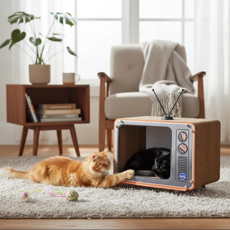 Arranhador TV Retrô