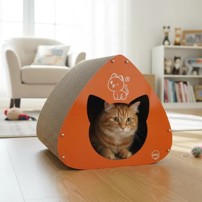 Casa Arranhador James - Laranja