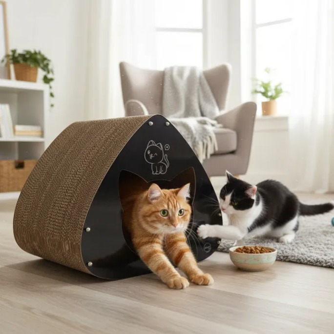 Casa Arranhador James - Preto