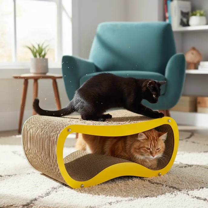 Arranhador Edmundo - Amarelo